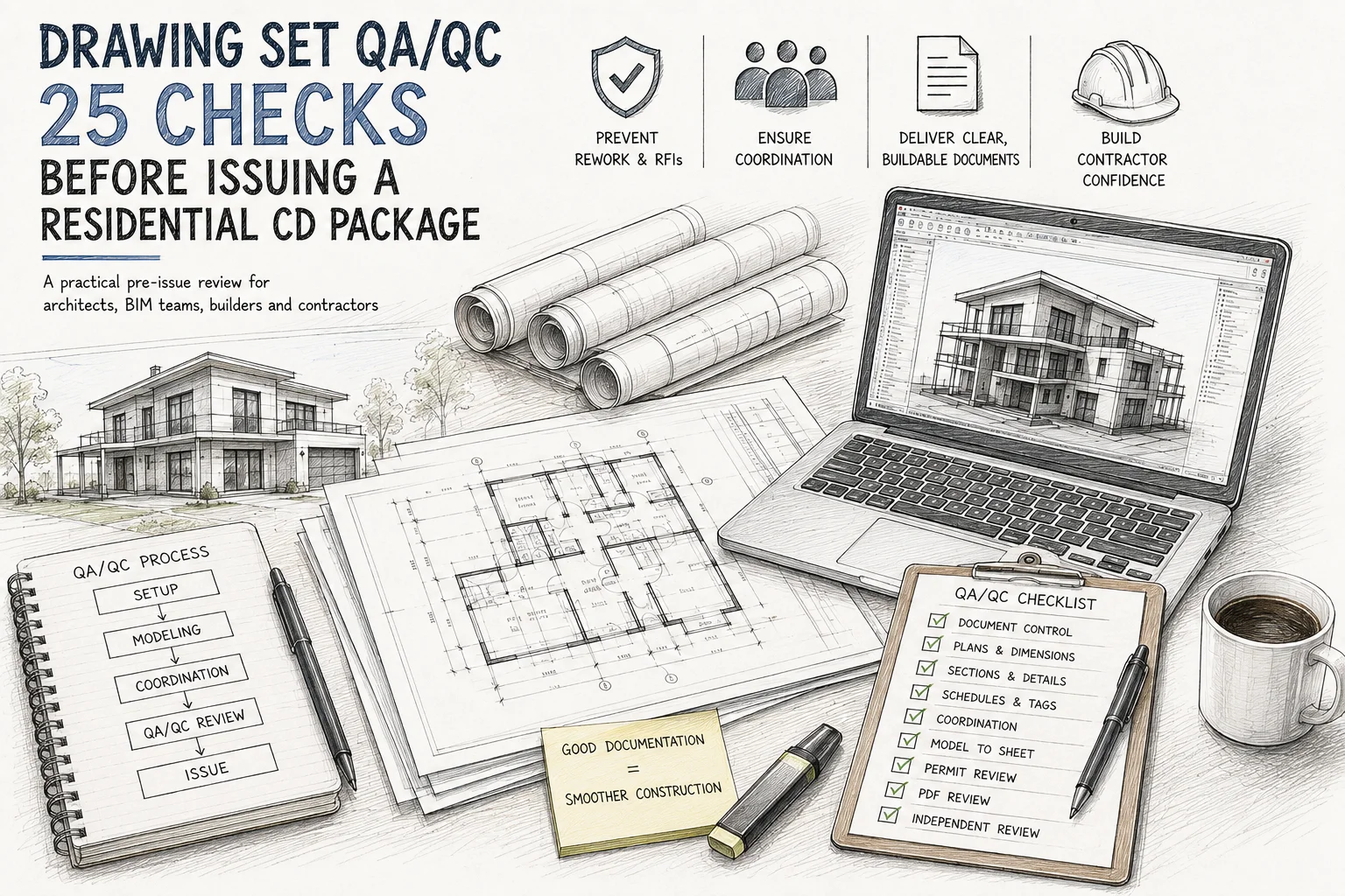 Drawing Set QA/QC:25 Checks Before Issuing a Residential CD Package